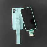 ROPE CASE GEL TPU AIRBAG CASE COVER WITH LANYARD FOR XIAOMI POCO X3 NFC BLUE