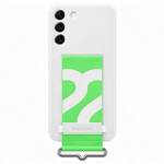 SAMSUNG GALAXY S22 SILICONE COVER WHITE WITH STRAP BOX