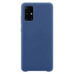 SILICONE CASE SOFT FLEXIBLE RUBBER COVER FOR SAMSUNG GALAXY A72 4G DARK BLUE