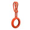 SILICONE ELASTIC CASE KEY RING PENDANT FOR LOCATOR APPLE AIRTAG ORANGE