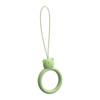 SILICONE PHONE LANYARD RING BEAR LIGHT GREEN