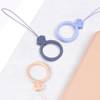 SILICONE PHONE LANYARD RING DIAMOND  LILAC