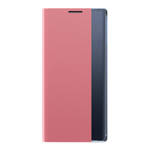 SLEEP CASE BOOKCASE TYPE CASE WITH SMART WINDOW FOR IPHONE 13 PINK