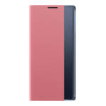 SLEEP CASE BOOKCASE TYPE CASE WITH SMART WINDOW FOR IPHONE 13 PRO PINK