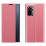 SLEEP CASE BOOKCASE TYPE CASE WITH SMART WINDOW FOR XIAOMI REDMI K40 PRO+ / K40 PRO / K40 / POCO F3 PINK