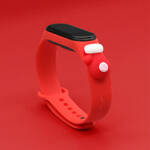 STRAP XMAS WRISTBAND FOR XIAOMI MI BAND 4 / MI BAND 3 CHRISTMAS SILICONE STRAP BRACELET RED (GLOVE)