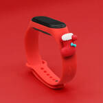 STRAP XMAS WRISTBAND FOR XIAOMI MI BAND 4 / MI BAND 3 CHRISTMAS SILICONE STRAP BRACELET RED (SOCK)