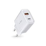 TECH-PROTECT C30W 2-PORT NETWORK CHARGER PD30W/QC3.0 WHITE