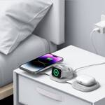 TECH-PROTECT QI15W-A32 3IN1 MAGNETIC MAGSAFE WIRELESS CHARGER GREY