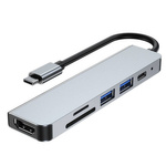 TECH-PROTECT V4-HUB ADAPTER 6IN1 GREY