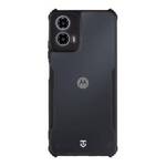 Tactical Quantum Stealth Cover for Motorola G34 Clear/Black