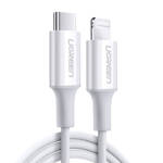UGREEN CABLE MFI USB TYPE C CABLE - LIGHTNING 3A 1.5 M WHITE (US171)