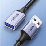 UGREEN EXTENSION CORD ADAPTER CABLE USB (MALE) - USB (FEMALE) 3.0 5GB/S 2M GRAY (US115)