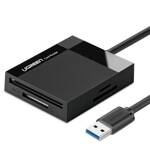 UGREEN USB 3.0 SD / MICRO SD / CF / MS CARD READER BLACK (CR125 30333)