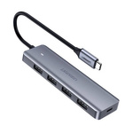 UGREEN USB HUB SPLITTER - 4X USB 3.2 GEN 1 WITH MICRO USB POWER PORT GRAY (CM219 70336)