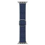 UNIQ pasek Aspen Apple Watch 40/38/41mm Series 1/2/3/4/5/6/7/8/9/SE/SE2 Braided niebieski/oxford blue