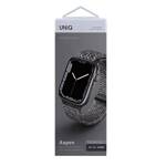 UNIQ pasek Aspen Apple Watch 44/42/45 mm Series 1/2/3/4/5/6/7/8/9/SE/SE2 Braided DE szary/pebble grey