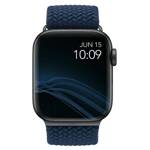 UNIQ pasek Aspen Apple Watch 44/42/45 mm Series 1/2/3/4/5/6/7/8/9/SE/SE2 Braided niebieski/oxford blue