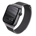 UNIQ pasek Dante Apple Watch Series 1/2/3/4/5/6/7/8/9/SE/SE2 38/40/41mm Stainless Steel grafitowy/graphite