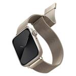 UNIQ pasek Dante Apple Watch Series 1/2/3/4/5/6/7/8/9/SE/SE2 42/44/45mm Stainless Steel starlight