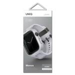 UNIQ pasek Monos 2in1 Apple Watch Strap + Case Series 4/5/6/7/8/9/SE/SE2 44/45mm. szary/chalk grey