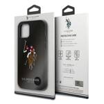 US Polo USHCP12MPUGFLBK iPhone 12/12 Pro 6,1" czarny/black Polo Embroidery Collection