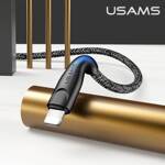 USAMS Kabel pleciony U41 lightning 2m 2A czarny/black SJ394USB01 (US-SJ394) Fast Charge