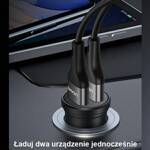 USAMS Ład. sam. 2xUSB 2,4A Mini czarny/black CC114TC01 (US-CC114)