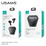 USAMS Słuchawki Bluetooth 5.0 TWS JY series Gaming earbuds bezprzewodowe czarny/black BHUJY01