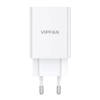 VIPFAN E03 WALL CHARGER, 1X USB, 18W, QC 3.0 + MICRO USB CABLE (WHITE)