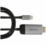 Verbatim Adapter USB-C - HDMI 4K 1.5m     aluminiowy/aluminum 49144