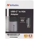 Verbatim Adapter USB-C - VGA              aluminiowy/aluminum 49145