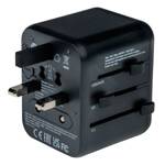 Verbatim Adapter podróżny EU/UK/US 2xUSB-A/USB-C PD 20W UTA-02 czarny/black 49544