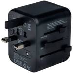 Verbatim Adapter podróżny EU/UK/US 2xUSB-A UTA-01 czarny/black 49543