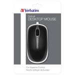 Verbatim Mysz optyczna USB-A 1000 dpi czarny/black 49019