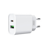 XO CE02A PD 20W QC 3.0 18W 1x USB 1x USB-C white charger