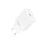 XO CE15 PD Network Charger 20W 1x USB-C white + USB-C cable-Lightning