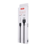 XO NB103 USB cable - microUSB 1.0 m 2.1a white