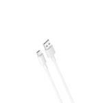 XO NB156 USB cable - microUSB 1.0 m 2.4a white