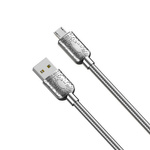 XO NB216 USB cable - microUSB 1.0 m 2.4a silver