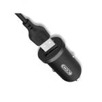 Xo car charger TZ08 2x USB 2.1A black + microUSB cable