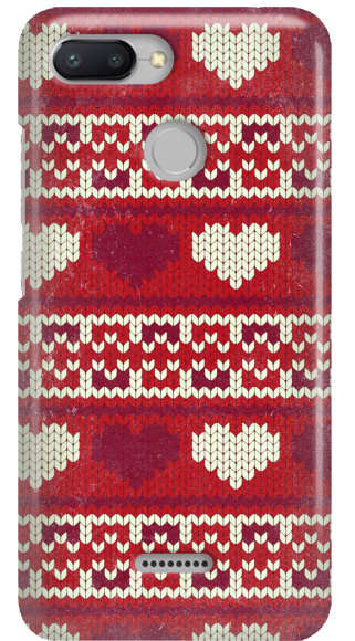 FUNNY CASE RED SWEATER OVERPRINT XIAOMI REDMI 6