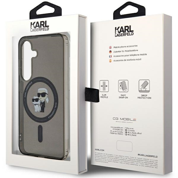 Karl Lagerfeld IML Karl&amp;Choupette MagSafe case for Samsung Galaxy S24 - black