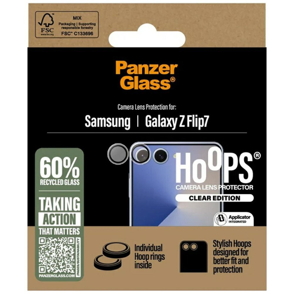 Szkło hartowane na obiektyw PanzerGlass  Hoops do Samsung Galaxy Z Flip7