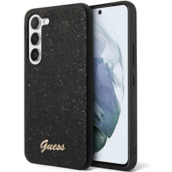 Guess GUHCS23MHGGSHK S23+ S916 czarny/black hard case Glitter Script