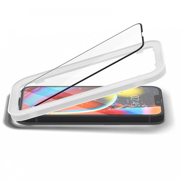 Szkło hartowane Spigen ALM Glass FC na iPhone 13 / 13 Pro / 14 - czarne