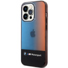 Etui BMW Half Tricolor na iPhone 14 Pro Max 6,7" - czarne