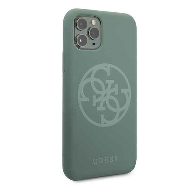 Guess GUHCN58LS4GKA iPhone 11 Prokhaki hard case Silicone 4G Tone On Tone