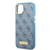 Guess GUHMP13MU4GPRB iPhone 13 / 14 / 156.1" niebieski/blue hard case 4G Logo Plate MagSafe