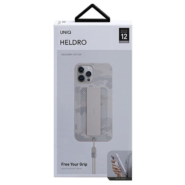 Etui Uniq Heldro na iPhone 12 Pro Max - beżowe moro